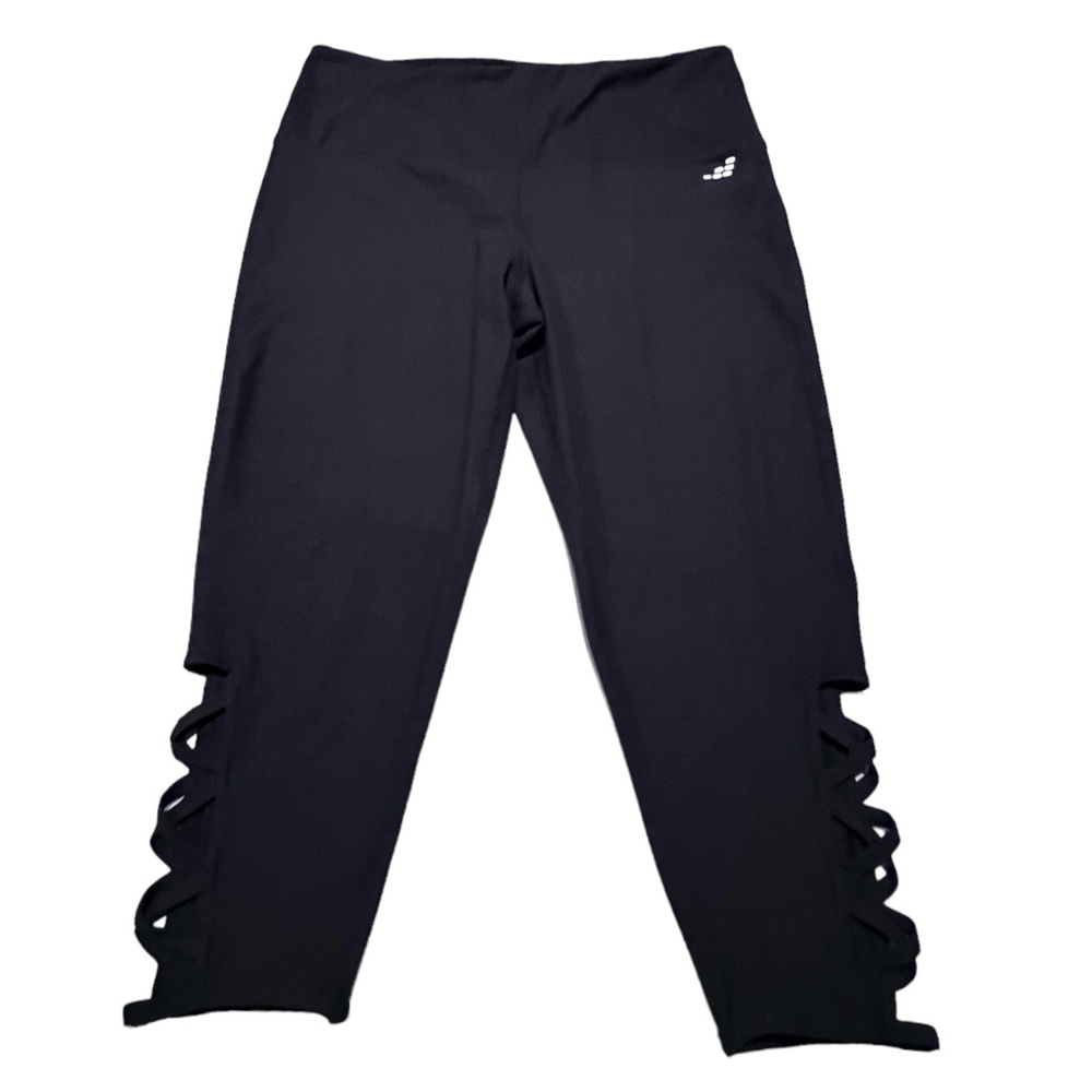 BCG PLUS Black Leggings Size 1X Workout Exercise Athletic Leggings